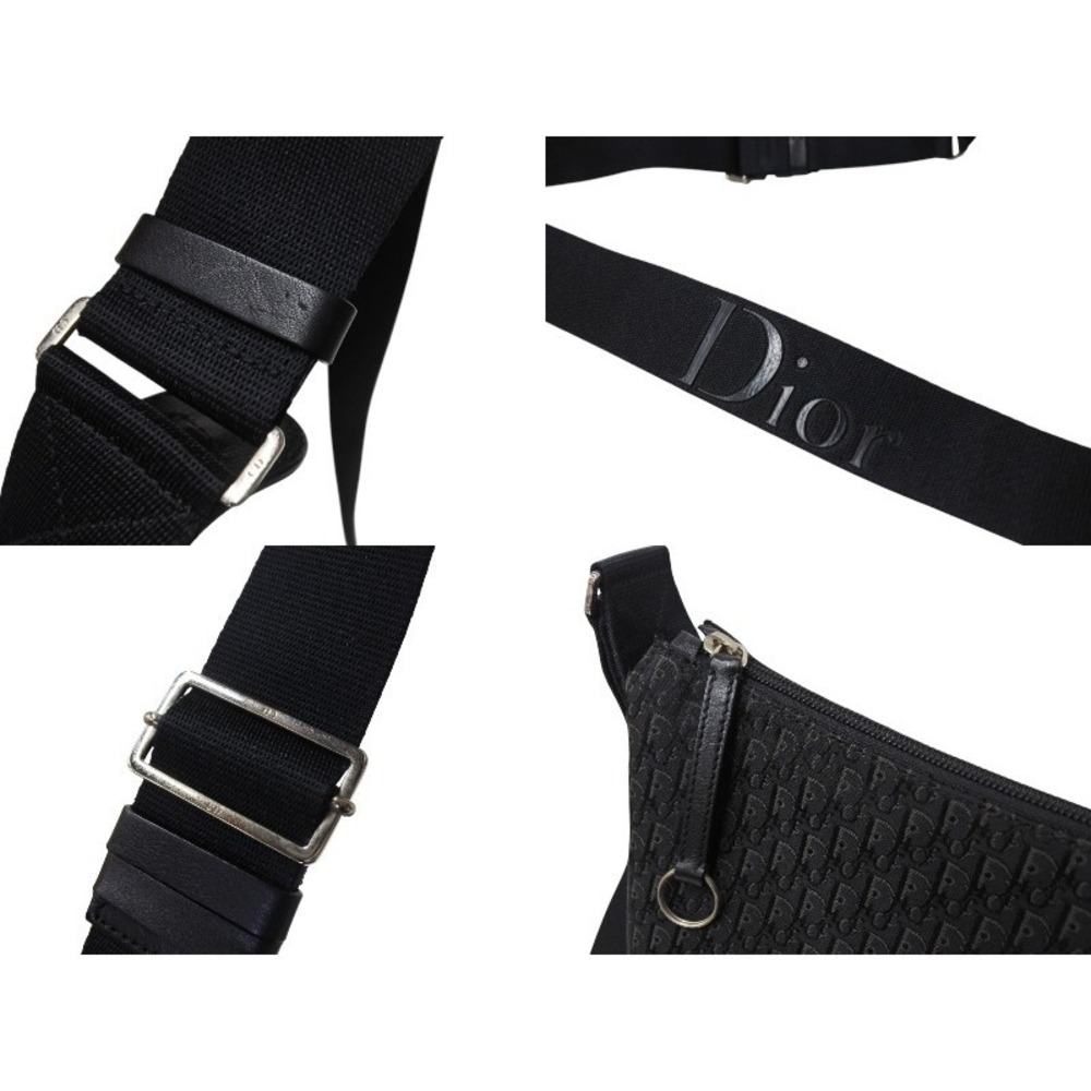 Dior Shoulder Christian Bag Black Trotter Gray - Picture 6 of 9